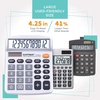 image:imageCATIGA 12 Digit Desk Calculator Desktop Calculators with Large LCD Display amp Big Buttons Basic Simple 4 Function Solar Calculator Dual Power Solar amp Battery for School Office amp Home CD2786Silver