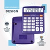 image:imageCATIGA 12 Digit Desk Calculator Desktop Calculators with Large LCD Display amp Big Buttons Basic Simple 4 Function Solar Calculator Dual Power Solar amp Battery for School Office amp Home CD2786Purple
