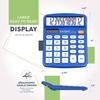 image:imageCATIGA 12 Digit Desk Calculator Desktop Calculators with Large LCD Display amp Big Buttons Basic Simple 4 Function Solar Calculator Dual Power Solar amp Battery for School Office amp Home CD2786Blue