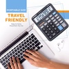 image:imageCATIGA 12 Digit Desk Calculator Desktop Calculators with Large LCD Display amp Big Buttons Basic Simple 4 Function Solar Calculator Dual Power Solar amp Battery for School Office amp Home CD2786Black Commercial