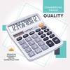 image:imageCATIGA 12 Digit Desk Calculator Desktop Calculators with Large LCD Display amp Big Buttons Basic Simple 4 Function Solar Calculator Dual Power Solar amp Battery for School Office amp Home CD2786Silver