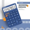 image:imageCATIGA 12 Digit Desktop Calculator Basic Desk Calculator with Large LCD Display Big Buttons 4 Function Solar and Battery Dual Power for Office School Home SD1292 Green51 Navyblue