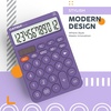 image:imageCATIGA 12 Digit Desktop Calculator Basic Desk Calculator with Large LCD Display Big Buttons 4 Function Solar and Battery Dual Power for Office School Home SD1292 Green7 Purple