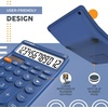 image:imageCATIGA 12 Digit Desktop Calculator Basic Desk Calculator with Large LCD Display Big Buttons 4 Function Solar and Battery Dual Power for Office School Home SD1292 Green51 Navyblue