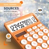 image:imageCATIGA 12 Digit Desktop Calculator Basic Desk Calculator with Large LCD Display Big Buttons 4 Function Solar and Battery Dual Power for Office School Home SD1292 Green8 Orange