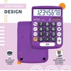 image:imageCATIGA 12 Digit Desktop Calculator Basic Desk Calculator with Large LCD Display Big Buttons 4 Function Solar and Battery Dual Power for Office School Home SD1292 GreenViolet