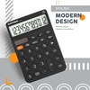 image:imageCATIGA 12 Digit Desktop Calculator Basic Desk Calculator with Large LCD Display Big Buttons 4 Function Solar and Battery Dual Power for Office School Home SD1292 Green21 Black