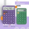 image:imageCATIGA 12 Digit Desktop Calculator Basic Desk Calculator with Large LCD Display Big Buttons 4 Function Solar and Battery Dual Power for Office School Home SD1292 Green7 Purple