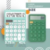 image:imageCATIGA 12 Digit Desktop Calculator Basic Desk Calculator with Large LCD Display Big Buttons 4 Function Solar and Battery Dual Power for Office School Home SD1292 Green52 Fresh Blue