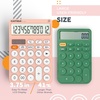 image:imageCATIGA 12 Digit Desktop Calculator Basic Desk Calculator with Large LCD Display Big Buttons 4 Function Solar and Battery Dual Power for Office School Home SD1292 Green2 Pinkwhite