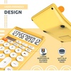 image:imageCATIGA 12 Digit Desktop Calculator Basic Desk Calculator with Large LCD Display Big Buttons 4 Function Solar and Battery Dual Power for Office School Home SD1292 Green9 Yellow