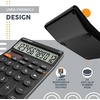 image:imageCATIGA 12 Digit Desktop Calculator Basic Desk Calculator with Large LCD Display Big Buttons 4 Function Solar and Battery Dual Power for Office School Home SD1292 Green21 Black