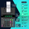 image:imageCATIGA 12 Digit Thermal Printing Calculator with Tape Print Out InkFree Adding Machine 5X Faster Quite at 80 LPS Extra Large Fluorescent Display Tax Calculation with Clock and Calendar SP2401