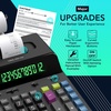 image:imageCATIGA 12 Digit Thermal Printing Calculator with Tape Print Out InkFree Adding Machine 5X Faster Quite at 80 LPS Extra Large Fluorescent Display Tax Calculation with Clock and Calendar SP2401
