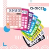 image:imageCATIGA Desktop Calculator 8 Digit with Solar Power and LCD Display Big Buttons for Home Office School Class and Business 4 Function Small Basic Calculators for Desk CD8185Light Pink