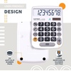 image:imageCATIGA Desktop Calculator 8 Digit with Solar Power and LCD Display Big Buttons for Home Office School Class and Business 4 Function Small Basic Calculators for Desk CD8185White