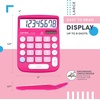 image:imageCATIGA Desktop Calculator 8 Digit with Solar Power and LCD Display Big Buttons for Home Office School Class and Business 4 Function Small Basic Calculators for Desk CD8185Pink