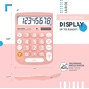 image:imageCATIGA Desktop Calculator 8 Digit with Solar Power and LCD Display Big Buttons for Home Office School Class and Business 4 Function Small Basic Calculators for Desk CD8185Light Pink