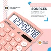 image:imageCATIGA Desktop Calculator 8 Digit with Solar Power and LCD Display Big Buttons for Home Office School Class and Business 4 Function Small Basic Calculators for Desk CD8185Light Pink