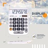image:imageCATIGA Desktop Calculator 8 Digit with Solar Power and LCD Display Big Buttons for Home Office School Class and Business 4 Function Small Basic Calculators for Desk CD8185White