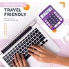 image:imageCATIGA Desktop Calculator 8 Digit with Solar Power and LCD Display Big Buttons for Home Office School Class and Business 4 Function Small Basic Calculators for Desk CD8185Purple