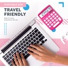 image:imageCATIGA Desktop Calculator 8 Digit with Solar Power and LCD Display Big Buttons for Home Office School Class and Business 4 Function Small Basic Calculators for Desk CD8185Pink