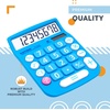 image:imageCATIGA Desktop Calculator 8 Digit with Solar Power and LCD Display Big Buttons for Home Office School Class and Business 4 Function Small Basic Calculators for Desk CD8185Blue