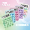 image:imageCATIGA Mechanical Switch Calculator with Solar and Battery Dual Power 12Digit Large LCD Display Aesthetic and Cute Desktop Calculator with Big Button for Home School and Office Use SD1299Green