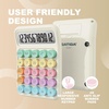 image:imageCATIGA Mechanical Switch Calculator with Solar and Battery Dual Power 12Digit Large LCD Display Aesthetic and Cute Desktop Calculator with Big Button for Home School and Office Use SD1299Pastel Harmony