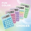 image:imageCATIGA Mechanical Switch Calculator with Solar and Battery Dual Power 12Digit Large LCD Display Aesthetic and Cute Desktop Calculator with Big Button for Home School and Office Use SD1299Blue