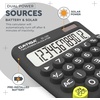 image:imageCATIGA Mechanical Switch Calculator with Solar and Battery Dual Power 12Digit Large LCD Display Aesthetic and Cute Desktop Calculator with Big Button for Home School and Office Use SD1299Z Charcoal Gray