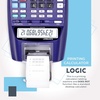 image:imageCATIGA Printing Calculator with Tape Print Out  10 Key Adding Machine with Paper Roll Desktop Electric Calculator for Accounting Business Finance Home Office Use CP90A4 Purple
