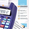 image:imageCATIGA Printing Calculator with Tape Print Out  10 Key Adding Machine with Paper Roll Desktop Electric Calculator for Accounting Business Finance Home Office Use CP90A4 Purple