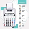 image:imageCATIGA Printing Calculator with Tape Print Out  10 Key Adding Machine with Paper Roll Desktop Electric Calculator for Accounting Business Finance Home Office Use CP90A3 Silver Pro