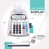 image:imageCATIGA Printing Calculator with Tape Print Out  10 Key Adding Machine with Paper Roll Desktop Electric Calculator for Accounting Business Finance Home Office Use CP90A3 Silver Pro