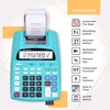 image:imageCATIGA Printing Calculator with Tape Print Out  10 Key Adding Machine with Paper Roll Desktop Electric Calculator for Accounting Business Finance Home Office Use CP90A5 Light Blue