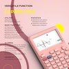 image:imageCATIGA SS991EX Scientific Calculator with Advanced 550 Functions Solar amp Battery Powered MultiFunction High School amp College Math Trigonometry Statistics Algebra Durable Large DisplayPink