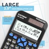 image:imageCATIGA SS991EX Scientific Calculator with Advanced 550 Functions Solar amp Battery Powered MultiFunction High School amp College Math Trigonometry Statistics Algebra Durable Large Display991EX Black