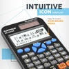 image:imageCATIGA SS991EX Scientific Calculator with Advanced 550 Functions Solar amp Battery Powered MultiFunction High School amp College Math Trigonometry Statistics Algebra Durable Large Display991EX Black