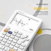 image:imageCATIGA SS991EX Scientific Calculator with Advanced 550 Functions Solar amp Battery Powered MultiFunction High School amp College Math Trigonometry Statistics Algebra Durable Large DisplayWhite