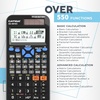 image:imageCATIGA SS991EX Scientific Calculator with Advanced 550 Functions Solar amp Battery Powered MultiFunction High School amp College Math Trigonometry Statistics Algebra Durable Large Display991EX Black