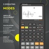 image:imageCATIGA SS991EX Scientific Calculator with Advanced 550 Functions Solar amp Battery Powered MultiFunction High School amp College Math Trigonometry Statistics Algebra Durable Large DisplayGraphite Black