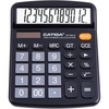 image:imageCATIGA 12 Digit Desk Calculator Desktop Calculators with Large LCD Display amp Big Buttons Basic Simple 4 Function Solar Calculator Dual Power Solar amp Battery for School Office amp Home CD2786Black