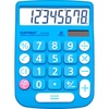 image:imageCATIGA Desktop Calculator 8 Digit with Solar Power and LCD Display Big Buttons for Home Office School Class and Business 4 Function Small Basic Calculators for Desk CD8185Blue