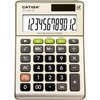 image:imageDesktop 12Digit Business Calculator with Dual Power Solar and Battery for Basic Finance and Tax Calculations Desk Calculators for School or Office