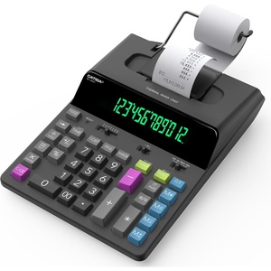 image:imageCATIGA 12 Digit Thermal Printing Calculator with Tape Print Out InkFree Adding Machine 5X Faster Quite at 80 LPS Extra Large Fluorescent Display Tax Calculation with Clock and Calendar SP2401