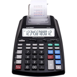 image:imageCATIGA Printing Calculator with Tape Print Out  10 Key Adding Machine with Paper Roll Desktop Electric Calculator for Accounting Business Finance Home Office Use CP90A1 Black Pro
