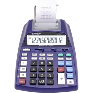 image:imageCATIGA Printing Calculator with Tape Print Out  10 Key Adding Machine with Paper Roll Desktop Electric Calculator for Accounting Business Finance Home Office Use CP90A4 Purple