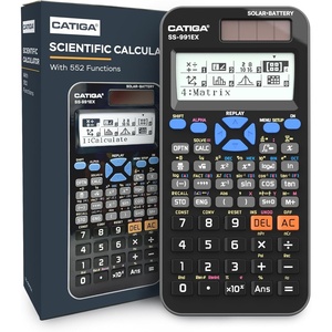 image:imageCATIGA SS991EX Scientific Calculator with Advanced 550 Functions Solar amp Battery Powered MultiFunction High School amp College Math Trigonometry Statistics Algebra Durable Large Display991EX Black